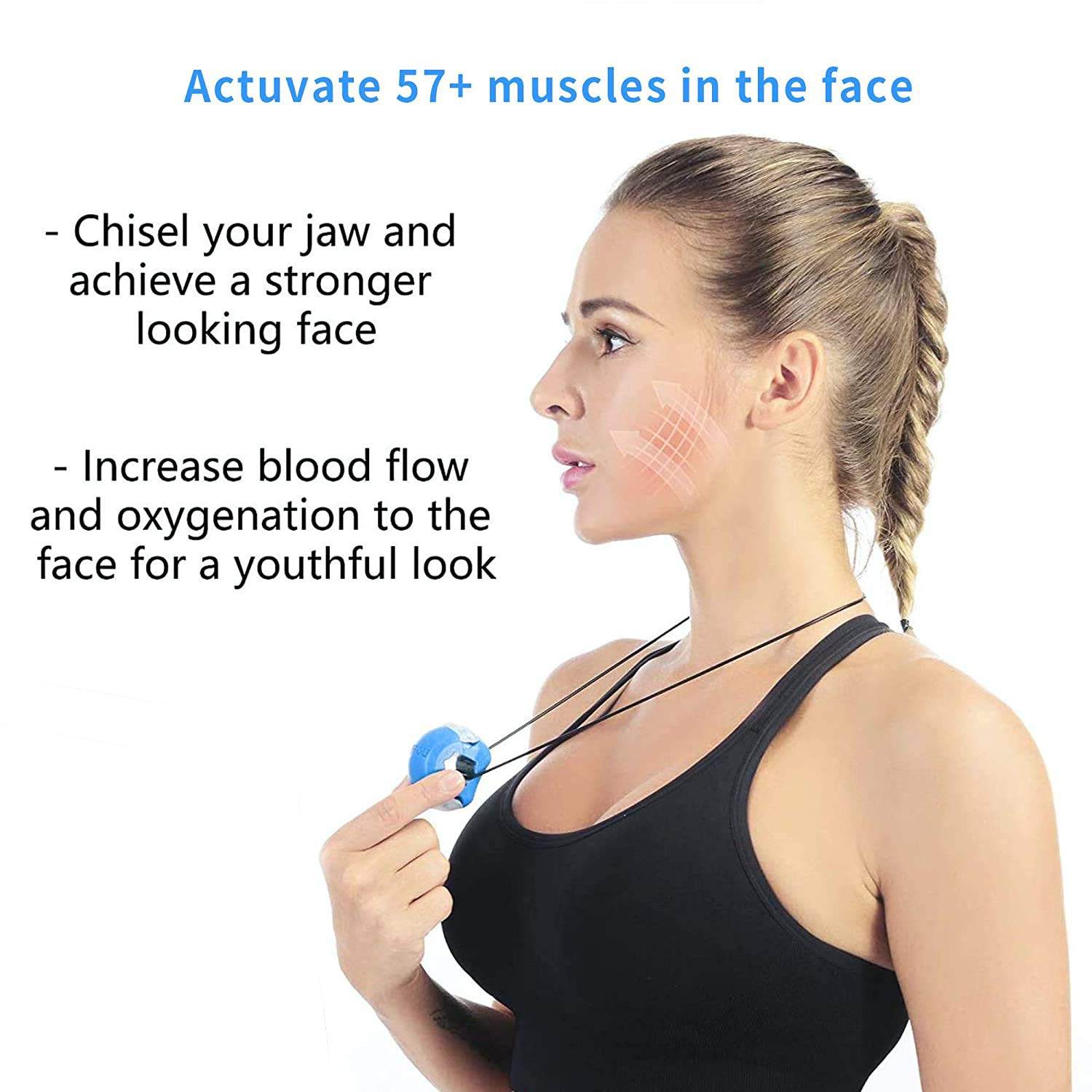 Jaw Exerciser for Men and Women Jawline Exercise shaper Double Chin