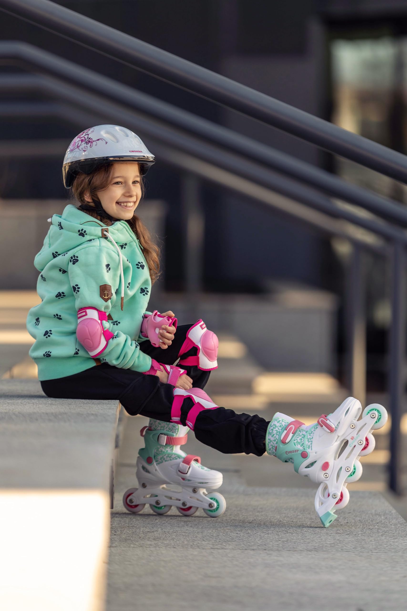 3in1 Inline Skates Pattini in linea Triskates Pattini a rotelle per bambini, ragazze e ragazii regolabili