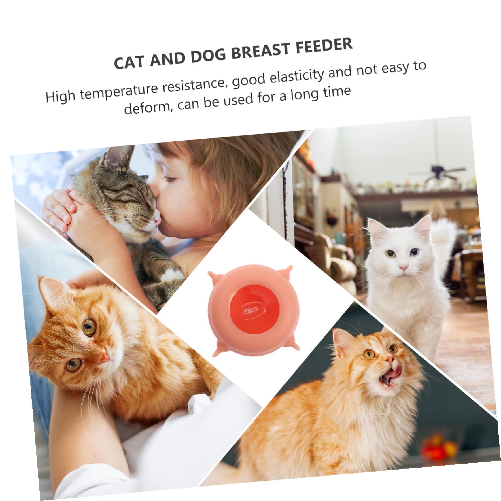 Comedero de Leche para Gatitos de Silicona Ligera y Flexible, Alimentador Resistente Que No se Deforma, Adecuado para Mascotas Recién Nacidas