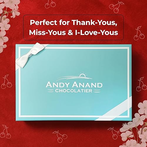 Miniatura 5 de Andy Anand - Cordiales belgas de cereza de chocolate oscuro, increíblemente delicioso, en caja de regalo, cumpleaños, San Valentín, Navidad, comida