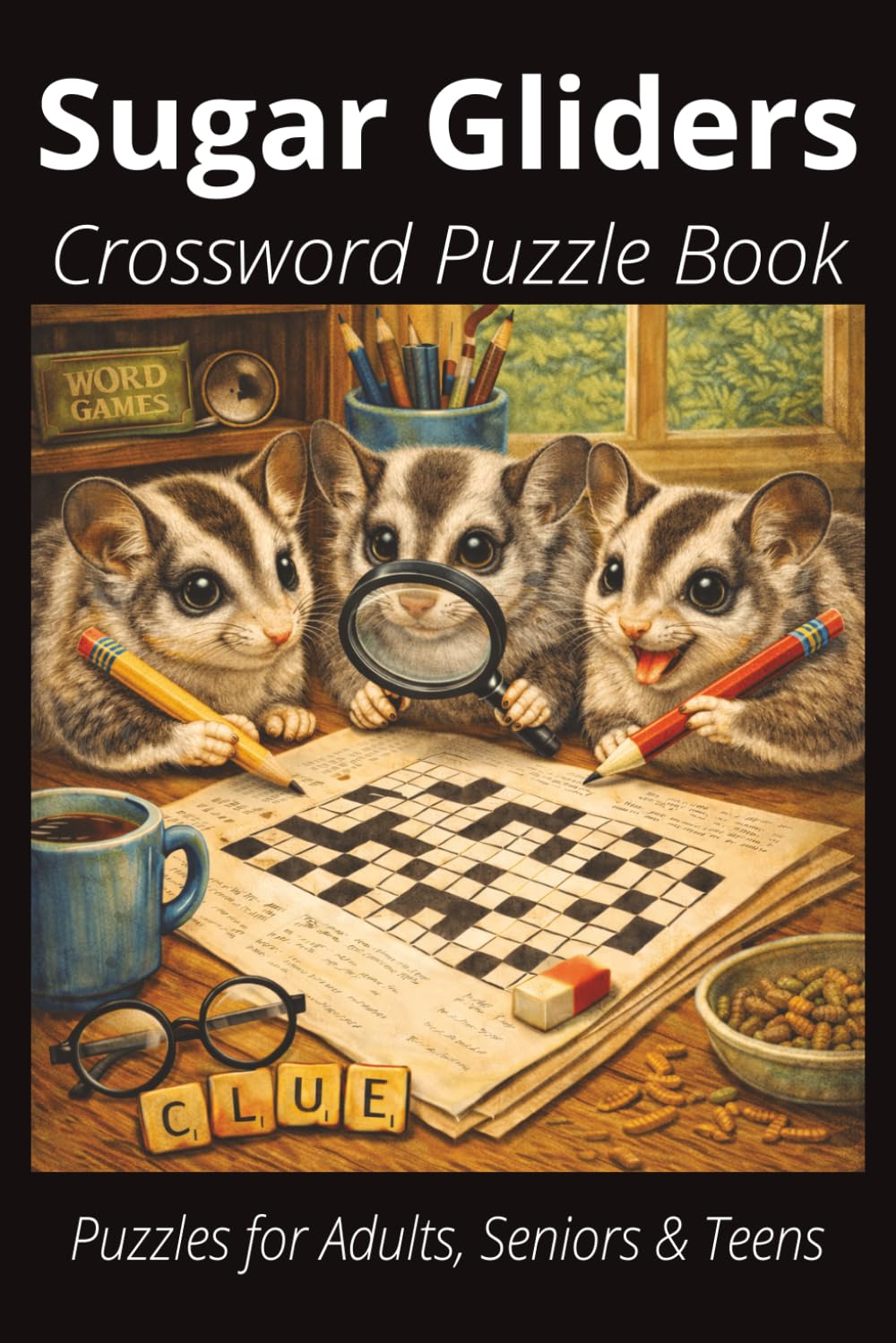 Sugar Gliders Crossword Puzzle Book: Easy-to-Read Crossword Puzzles About Sugar Gliders – Exotic or Less Common Pets, Feeding, Care, Fun Facts & More ... Lovers, Vacations, and Relaxing Moments