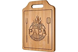 Regalos para Papá: Tabla de Cortar de Bambú Grabada (12,3" x 8,7"...