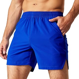 MIER Men's 5 Inch Inseam Running Shorts, Quick-Dry with Pockets