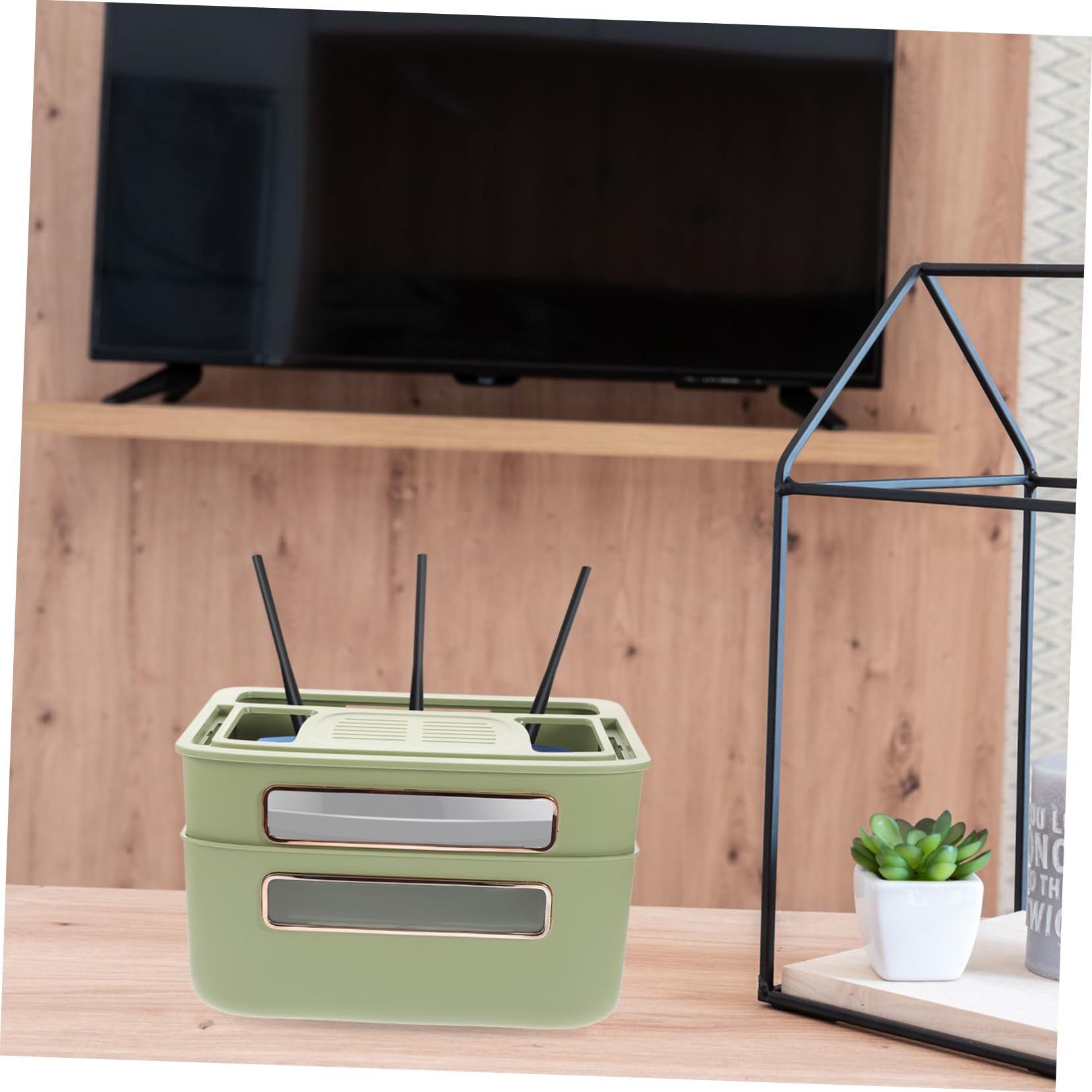 Hemobllo Caja Recoge Cables para Router Organizador De Cables De Hogar Soporte De Regleta
