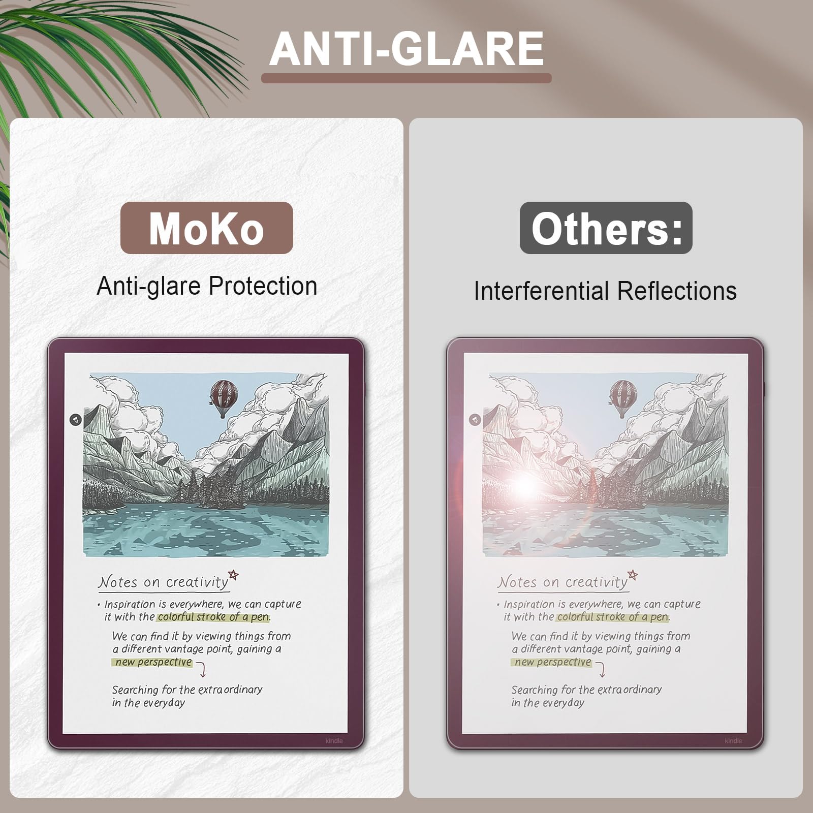 MoKo Pellicole Protettive Anti-Riflesso per Kindle Scribe Colorsoft 11" 3ª Generazione 2025, PET Opaca Copertura Totale