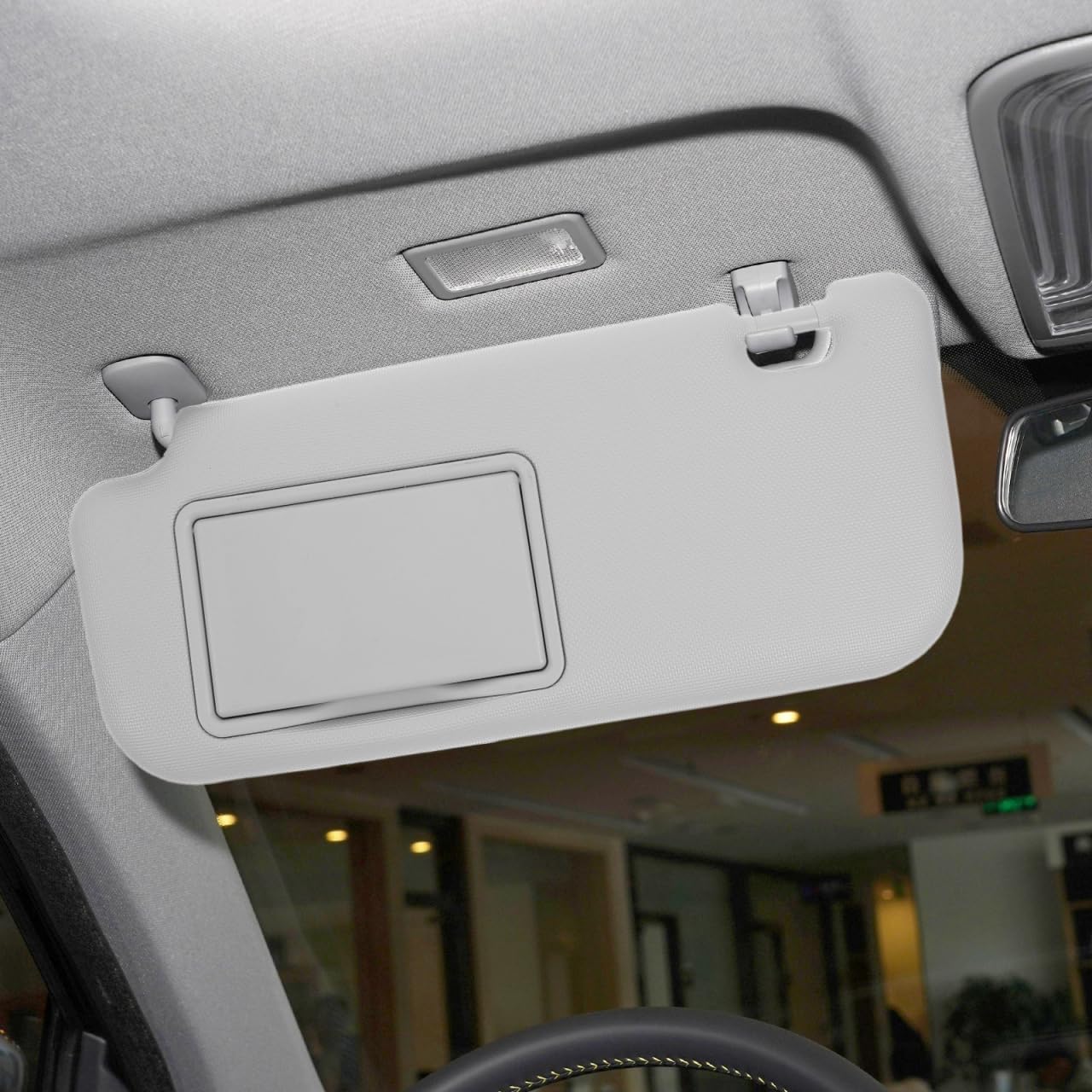 Pare-Soleil CôTé Conducteur avec Miroir IntéGré Protection Anti-ÉBlouissement Pare-Soleil IntéRieur De Voiture Compatible Modèles Levin 2014-2018 14.37X6.50X1.77In