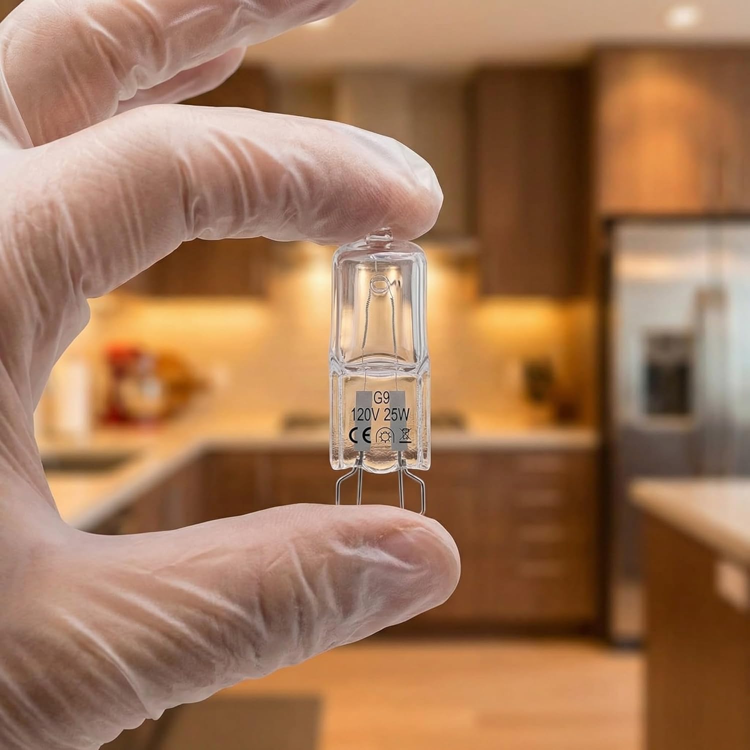 W10709921 Microwave Light Bulbs G9 led bulb 120V 25W Halogen Light Bulb Fit for K-itchenaid Jenn-air Whirlpool Ma-ytag Replace for AH2338904 1464853 AP4358902 W10112515 Warm White,Dimmable (2PCS)
