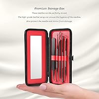 Vista 5 de Takibird Kit de herramientas para eliminar puntos negros, herramienta para eliminar espinillas, acné, comedia, espinillas, herramienta extractora