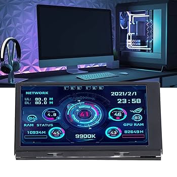 Amazon.co.jp: PC CPU GPU RAM HDDデータモニター、3.5インチIPS