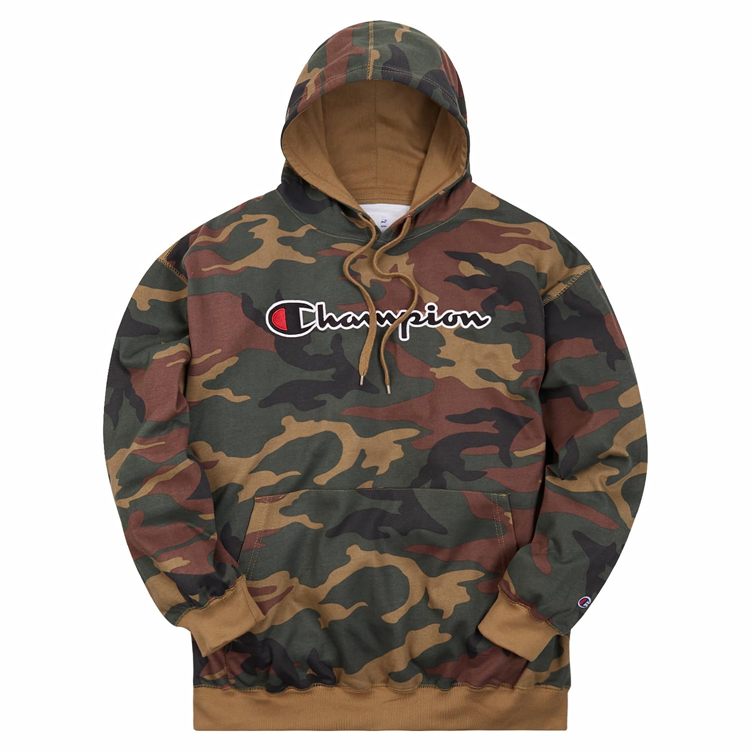Mens Hoodies Big and Tall - Embroidered Pullover Fleece Sweatshirt