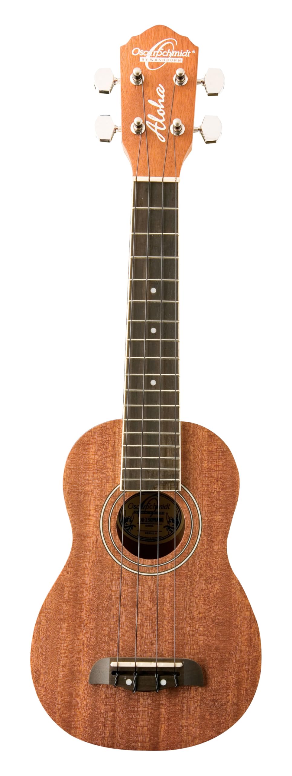 OU12-A Soprano Ukulele. Natural Mahogany