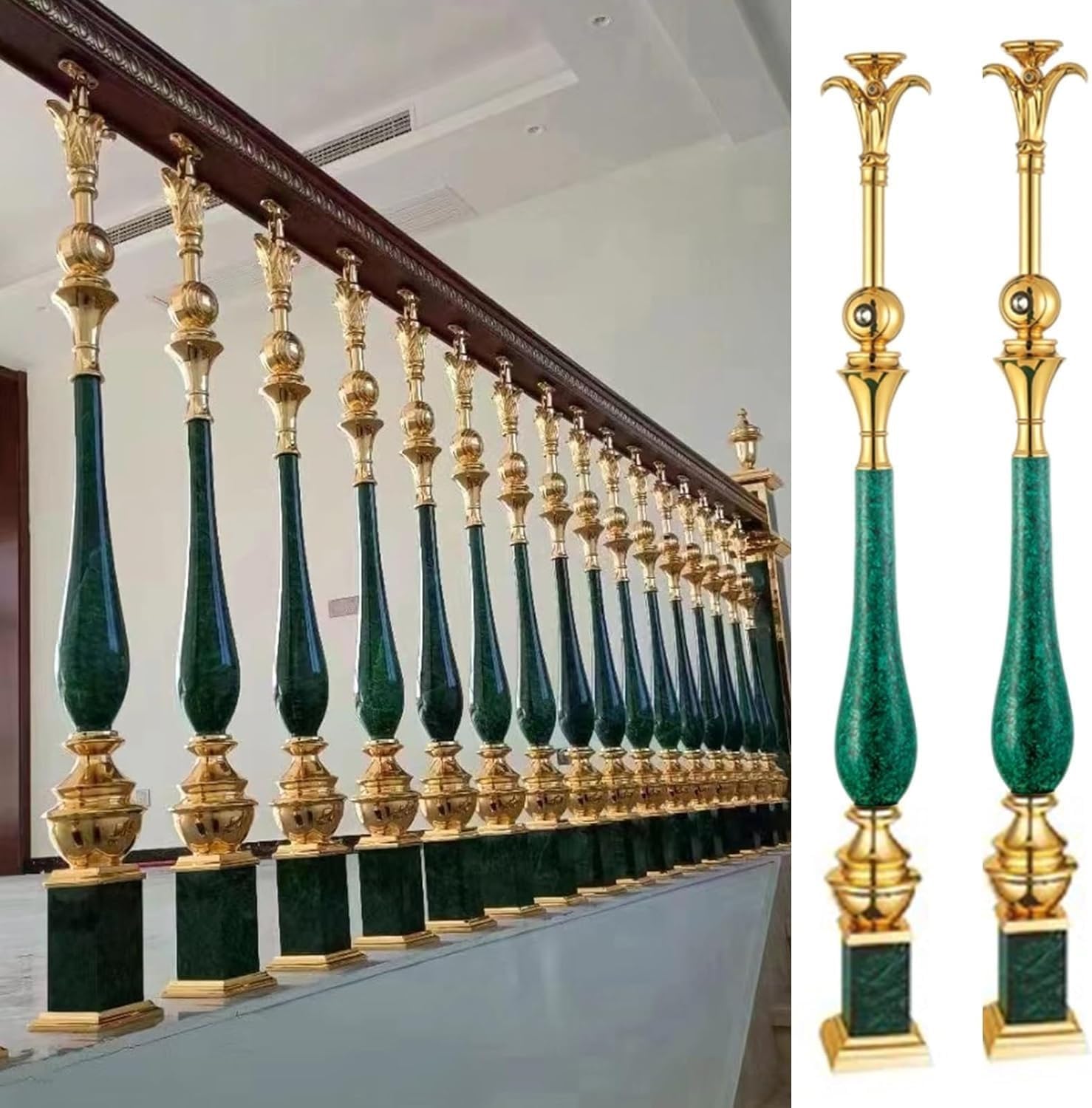Broches d'escalier robustes en métal pour réparer et sécuriser une rampe de terrasse