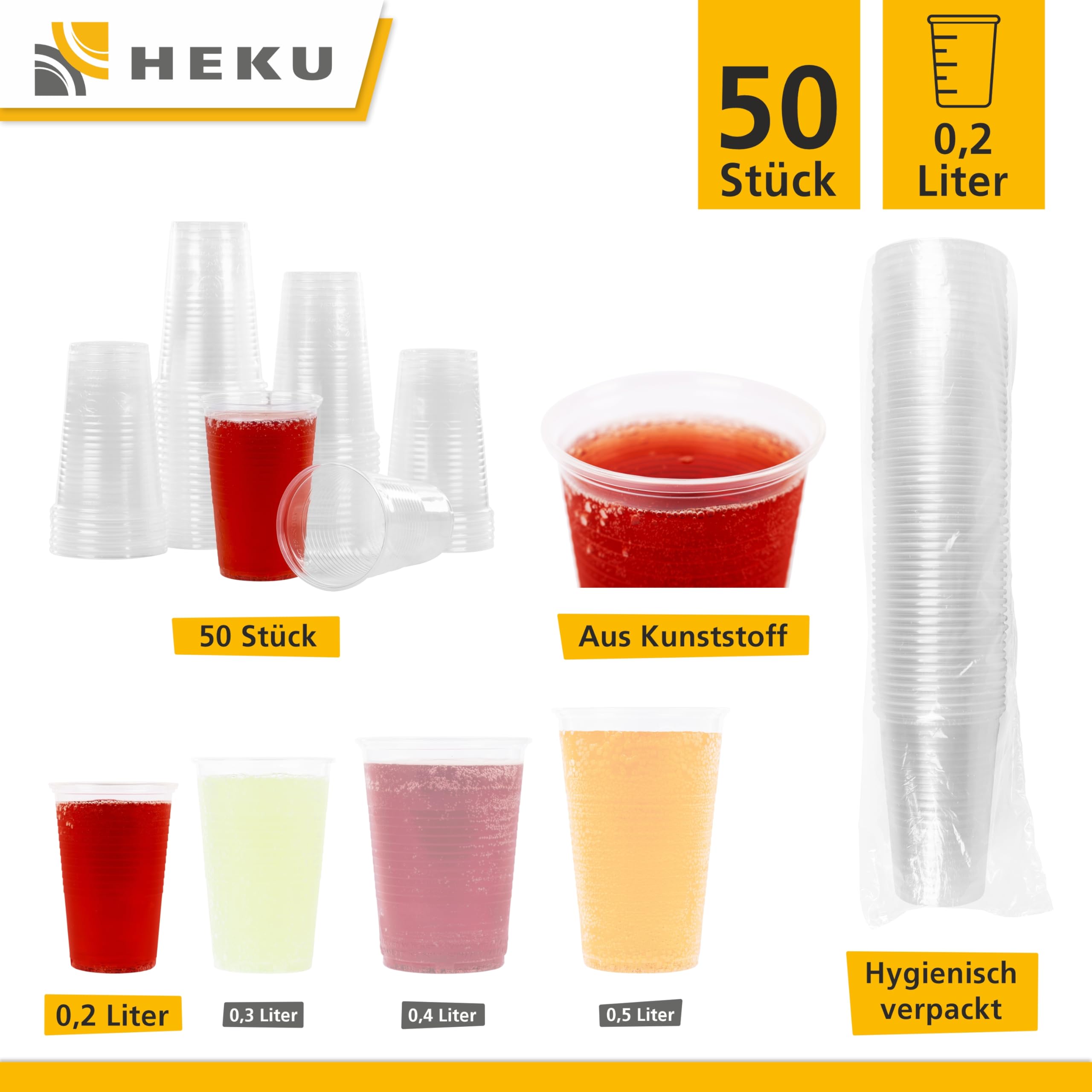HEKU Set usa e getta, 120 pezzi, in enta, adatto per 30 ospiti, con