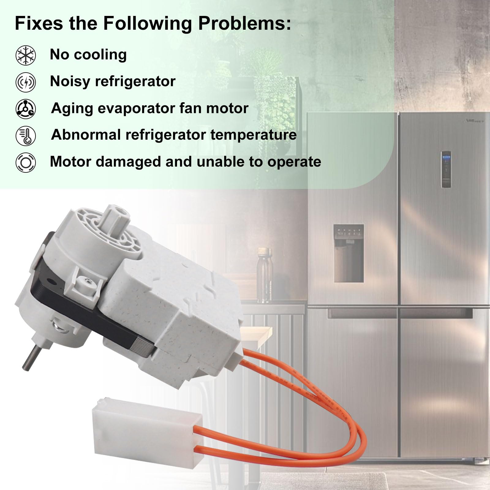 Aazon.co: W10464673 Refrigerator Evaporator Fan Otor For Whirlpool Aytag KitchenAid - View #8