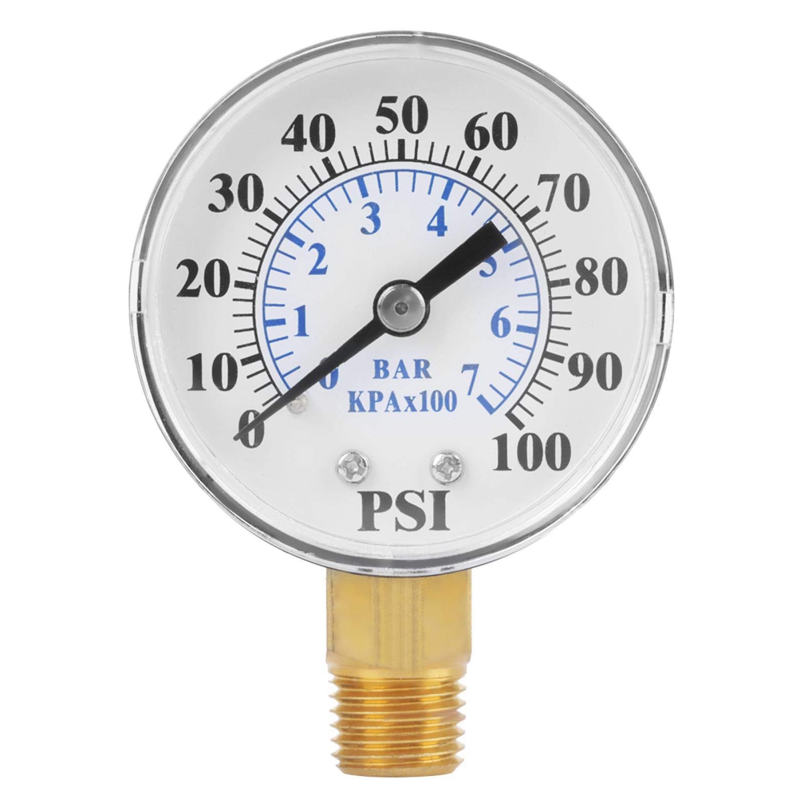 Buy All Purpose Pressure Gauge, Air Filled Pressure Gauge Bottom 1/4