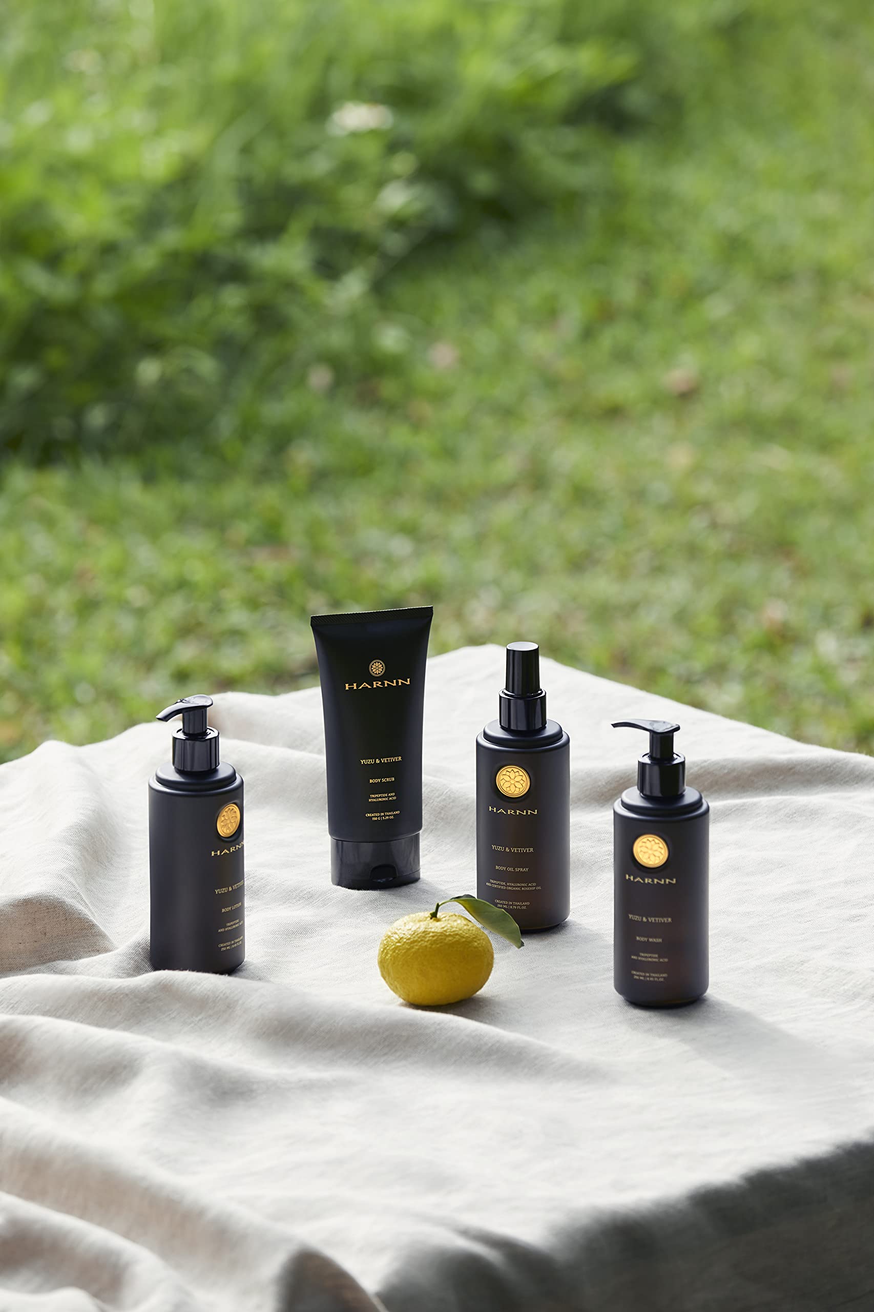 HARNNボディオイルスプレーユズ＆ベチパー260ml