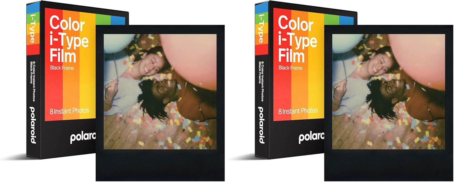 Polaroid Color Film for I-Type, Black Frame Edition (6019) (Pack of 2)