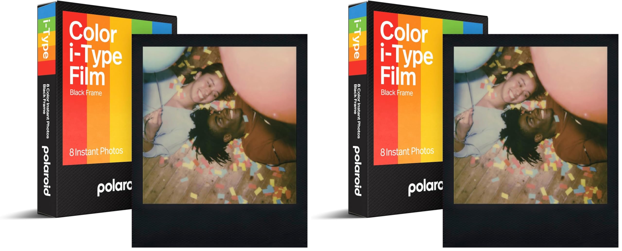 Polaroid Color Film for I-Type, Black Frame Edition (6019) (Pack of 2)
