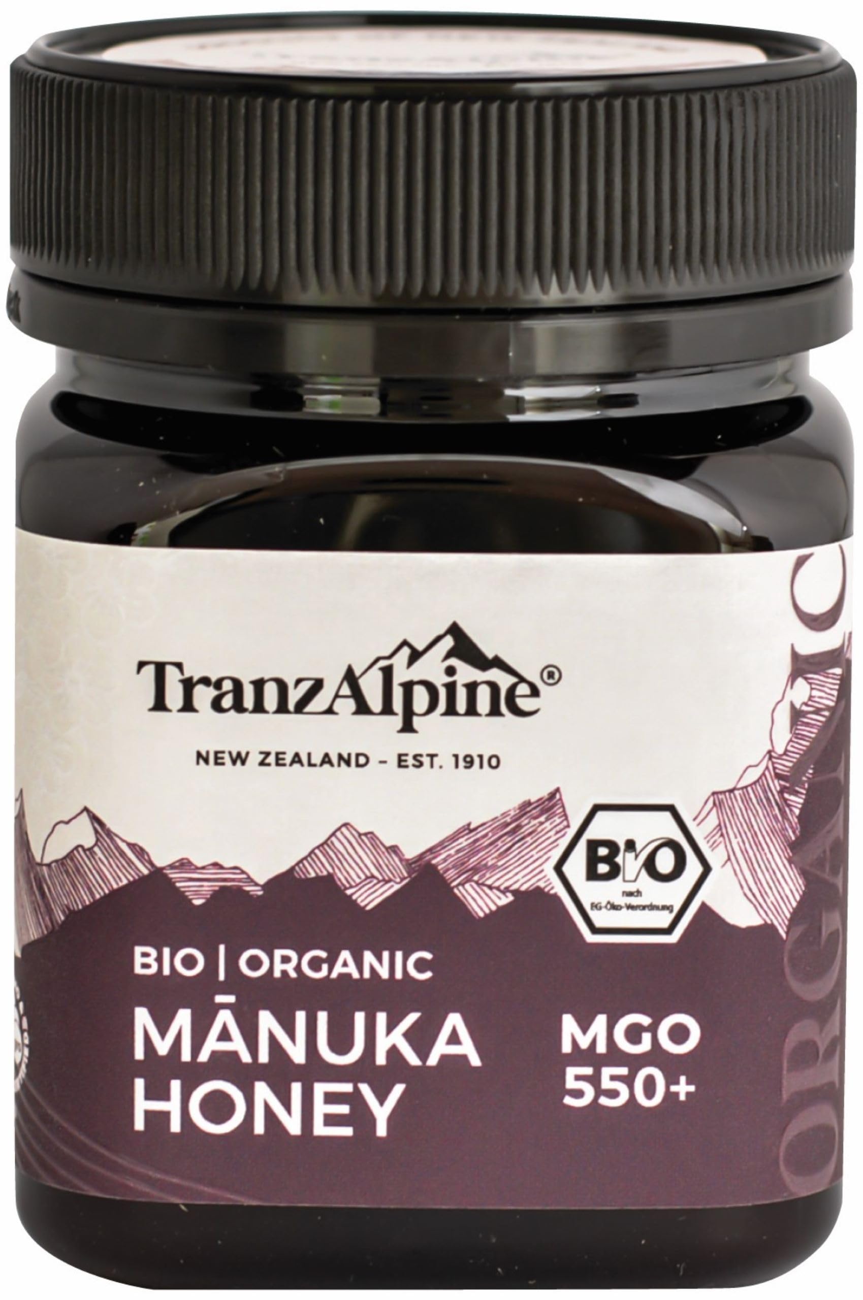 Tranzalpine Miele di Manuka Mg 550+, 250 gr
