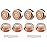 tuokiy Generation 2 Replacement Head for Flawelss Facial Hair Remover, Double Halo Gen 2 Replacement Blades,18K Rose Gold Plated Blades,8 Count