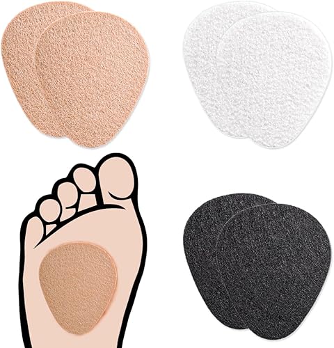 Paquete de 12 almohadillas metatarsianas, bolas de fieltro de lana para aliviar el dolor de pies, almohadillas para el antepié para metatarsalgia