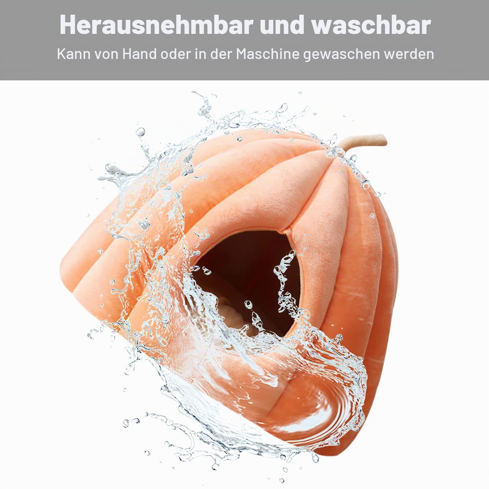 Galatée Haustierhöhlenbett, Katzennest Mit Abnehmbarem, Waschbarem Innenkissen, Weiches Bett Für Kätzchen Und Kleine Haustiere, Superweiches Und Gemütliches Plüschkatzen-Iglu-Höhlenbett（L, Grün