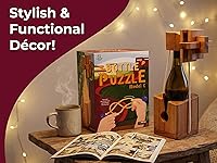 Vista 5 de BSIRI Piensa para el rompecabezas de botellas desafiante juego para el cerebro y soporte funcional Ideal para amantes de botellas y divertidos