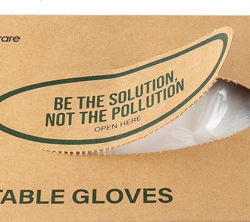 Miniatura 11 de Restaurantware Eco Serve - Guantes pequeños, 100 guantes desechables a base de plantas, sin látex, sin polvo, sin látex, guantes de plástico