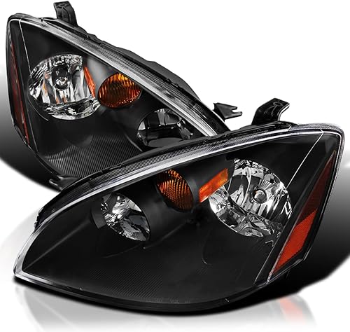 Miniatura 10 de Spec-D Tuning Jdm - Faros delanteros cromados transparentes con reflector ámbar, compatible con Nissan Altima 2002-2004 L+R Par de faros delanteros