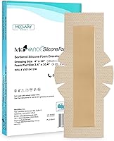 Vista 7 de MedVance TM Silicone – Tamaño del apósito de espuma adhesiva de silicona con bordes, 6 x 6 pulgadas (almohadilla de 4.1 x 4.1 pulgadas), caja de 5