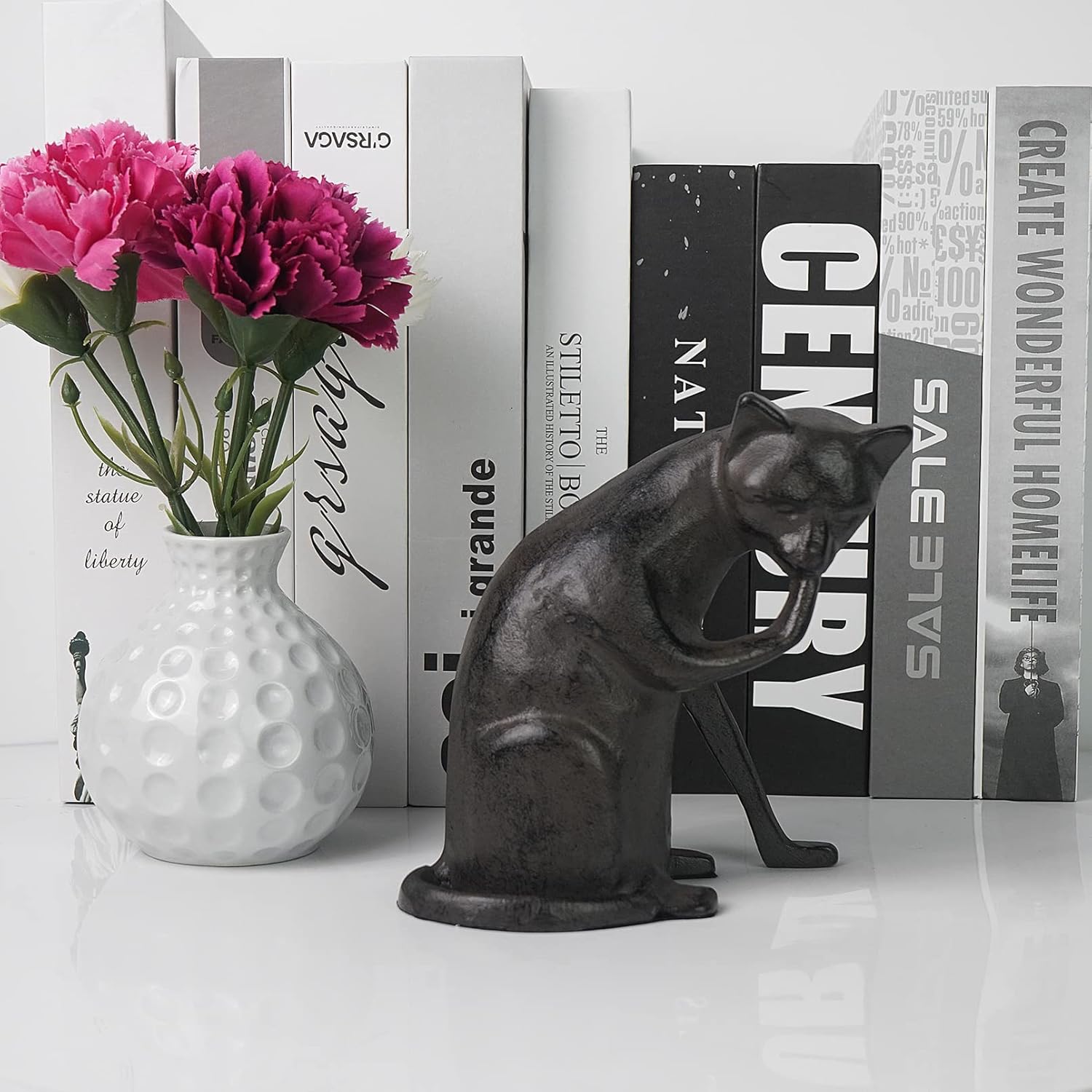 DreamsEden Metal Cat Statue Home Decor Figurine