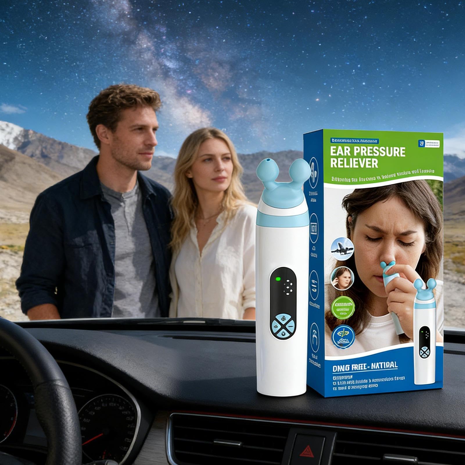 Pressione Auricolare Con testine in silicone, strumento da viaggio a 3 | Pressione Volo per Adulti Per Volo, Immersione, Snorkeling, Altitudine, Viaggi, Uso Quotidiano, Acufene, Uomini, D