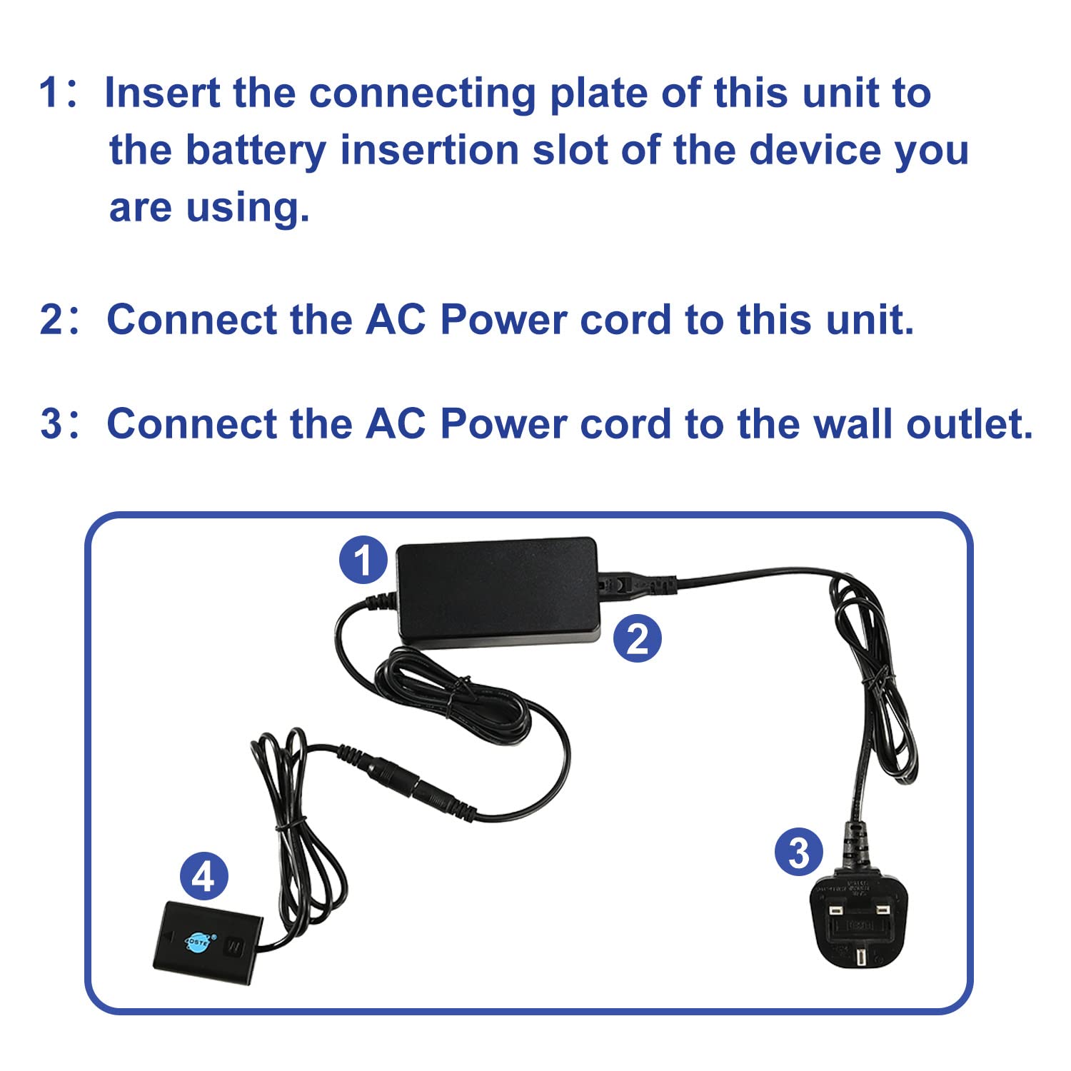 DSTE AC-PW20 - Alimentatore Di Rete AC DR-FW50, Compatibile Con Sony NP - copertina