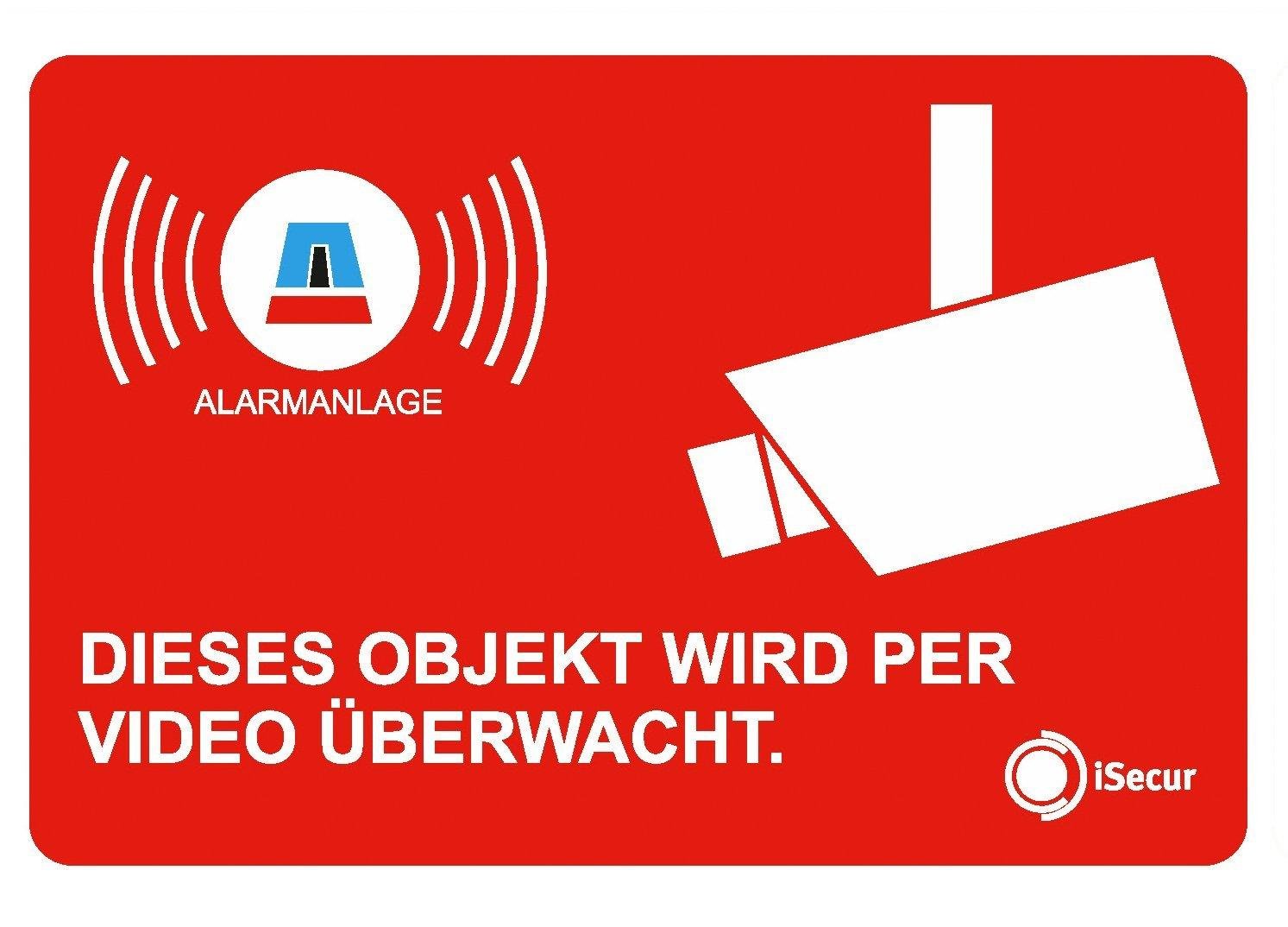 5 Adesivi Antifurto Con Simbolo GPS Tracker - 40x40mm - Isecure - Resistenti Per Esterni - 4