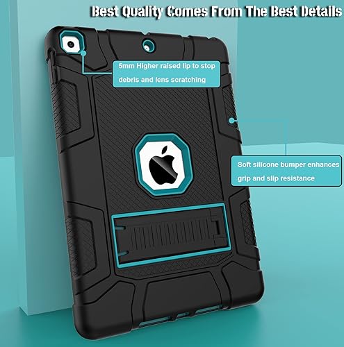 Miniatura 4 de Rantice Funda para iPad de 9 generación, funda para iPad de 8 generación, funda para iPad de 7 generación, funda híbrida a prueba de golpes con