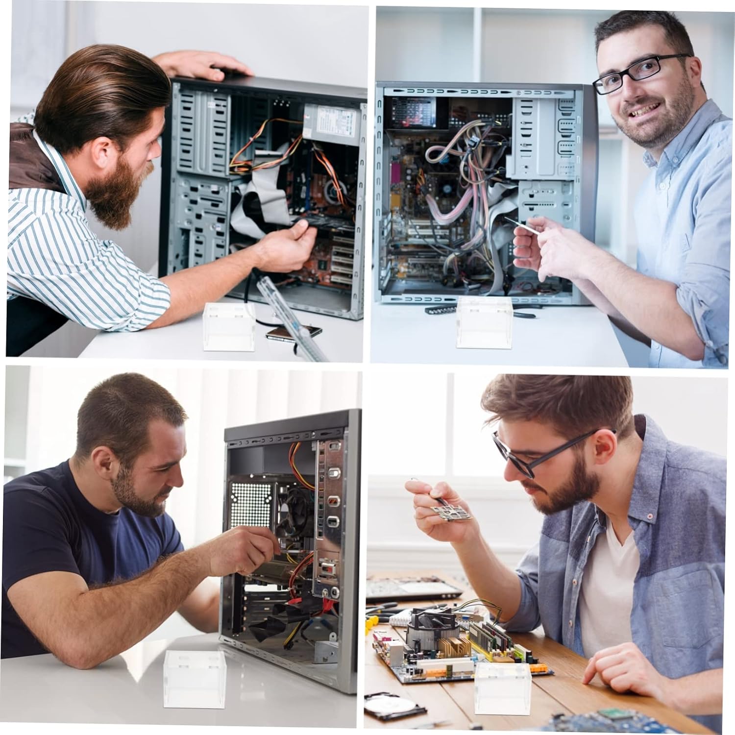 DOITOOL Durable Acrylic Water Cooling Tank for CPU Transparent Reservoir with Leak Prevention for Computer Liquid Cooling Systems Wear Resistant Design