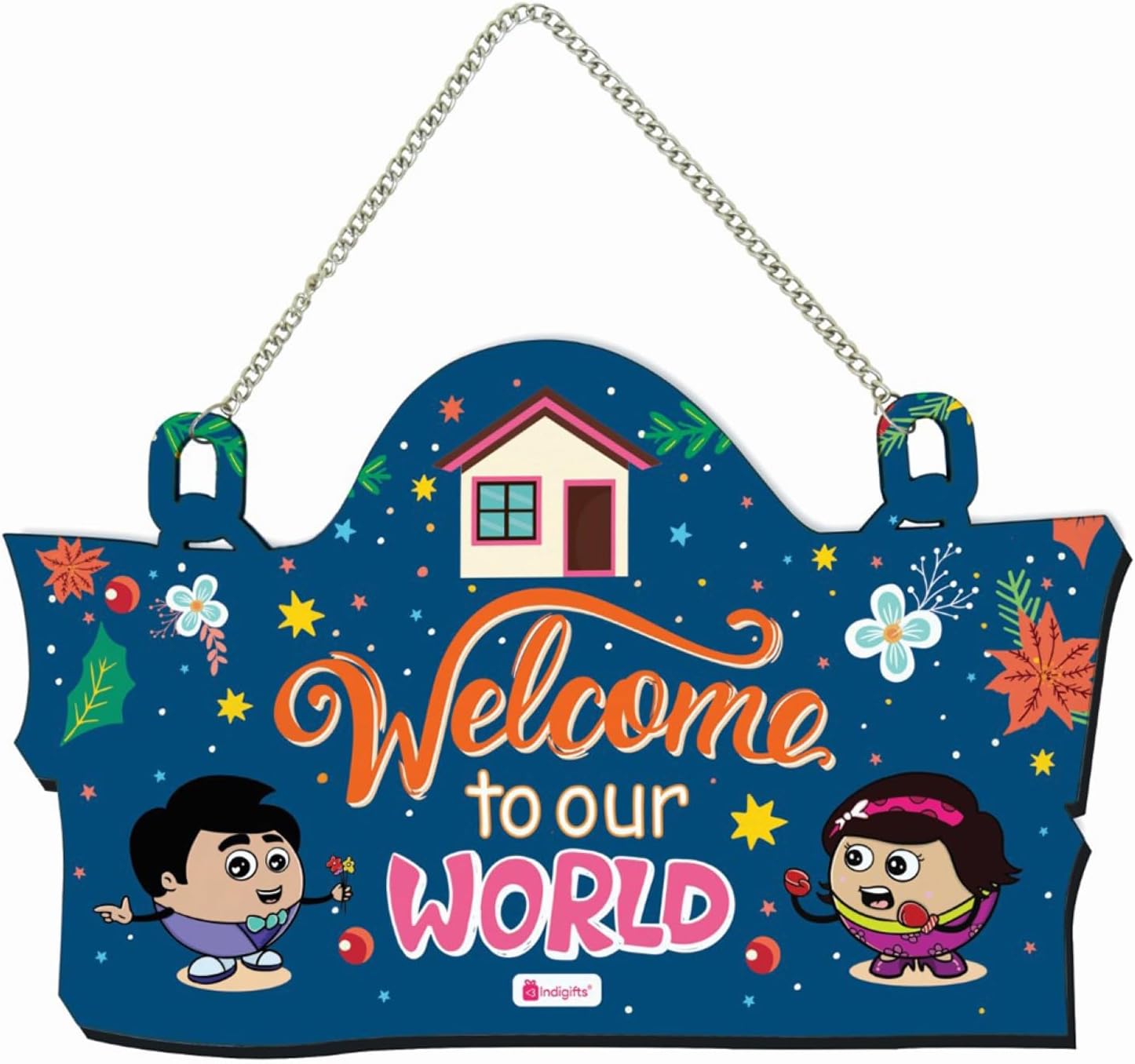 WALL HANGING DECOR With Welcome to Our World Print/Wall Decor For Kids Room