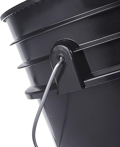 Miniatura 5 de Consolidated Plastics Cubos negros de grado alimenticio de 5 galones  tapas rojas de sellado Gamma almacenamiento de recipientes sin BPA cubos de