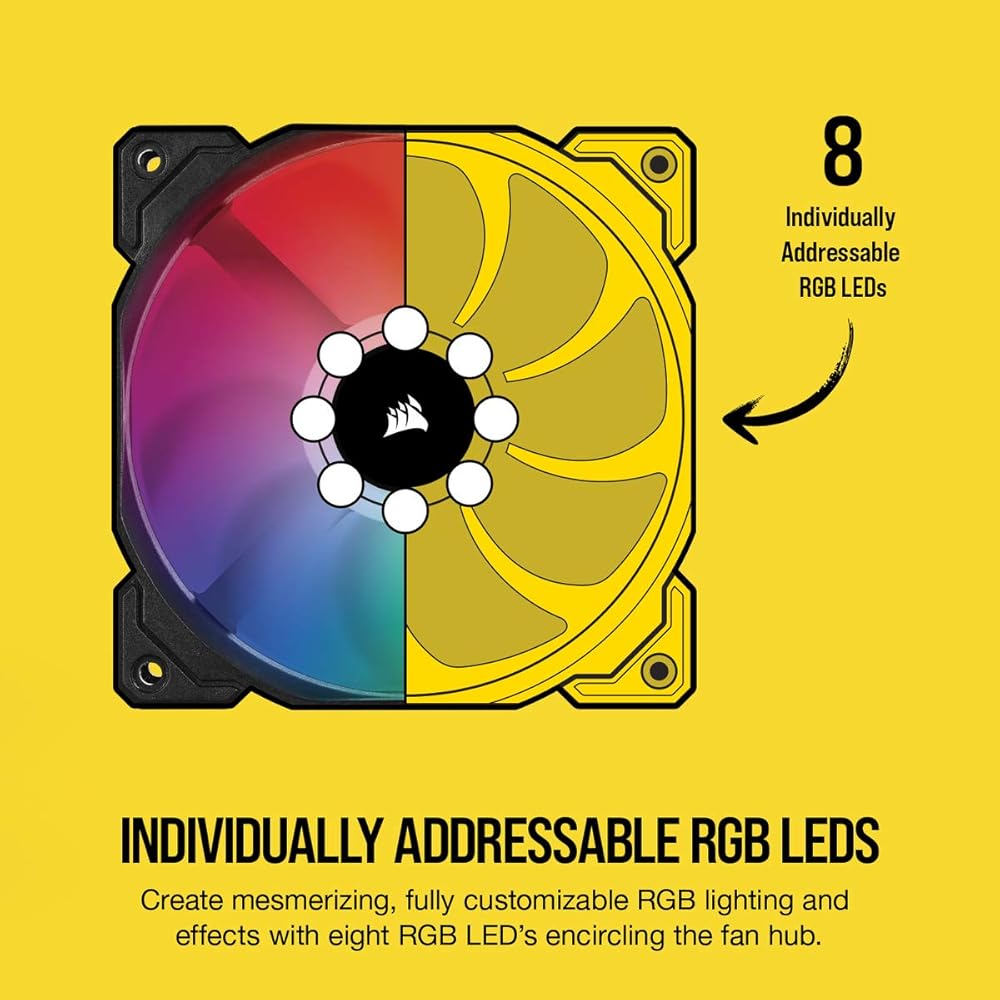 Corsair iCUE SP120 RGB Pro Performance 120mm Triple Fan Kit with Lighting Node Core thumbnail 5