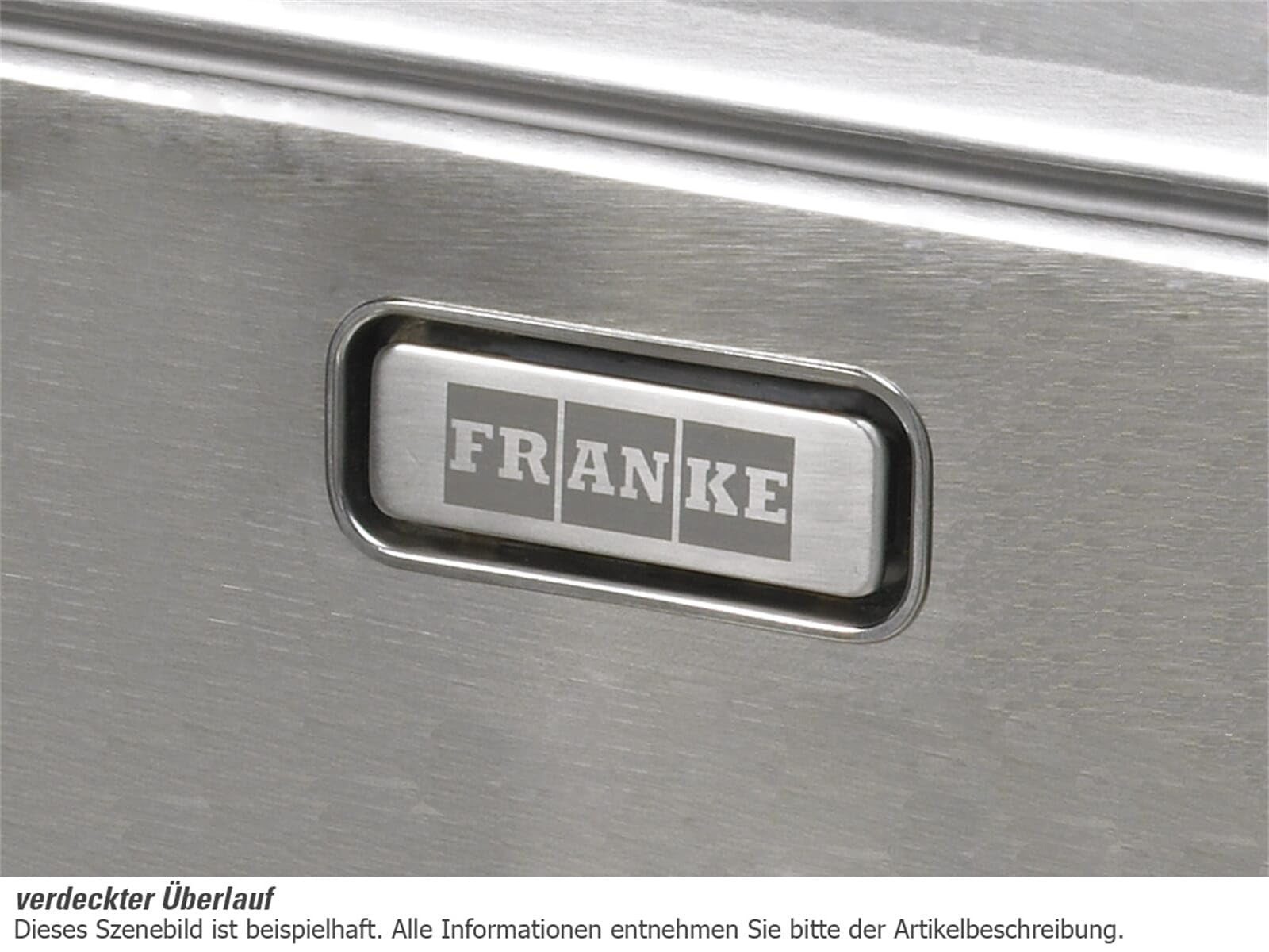 Franke 3D Einbauspüle Küchenspüle Einzelbecken für Unterschrank ab 500 mm Edelstahl