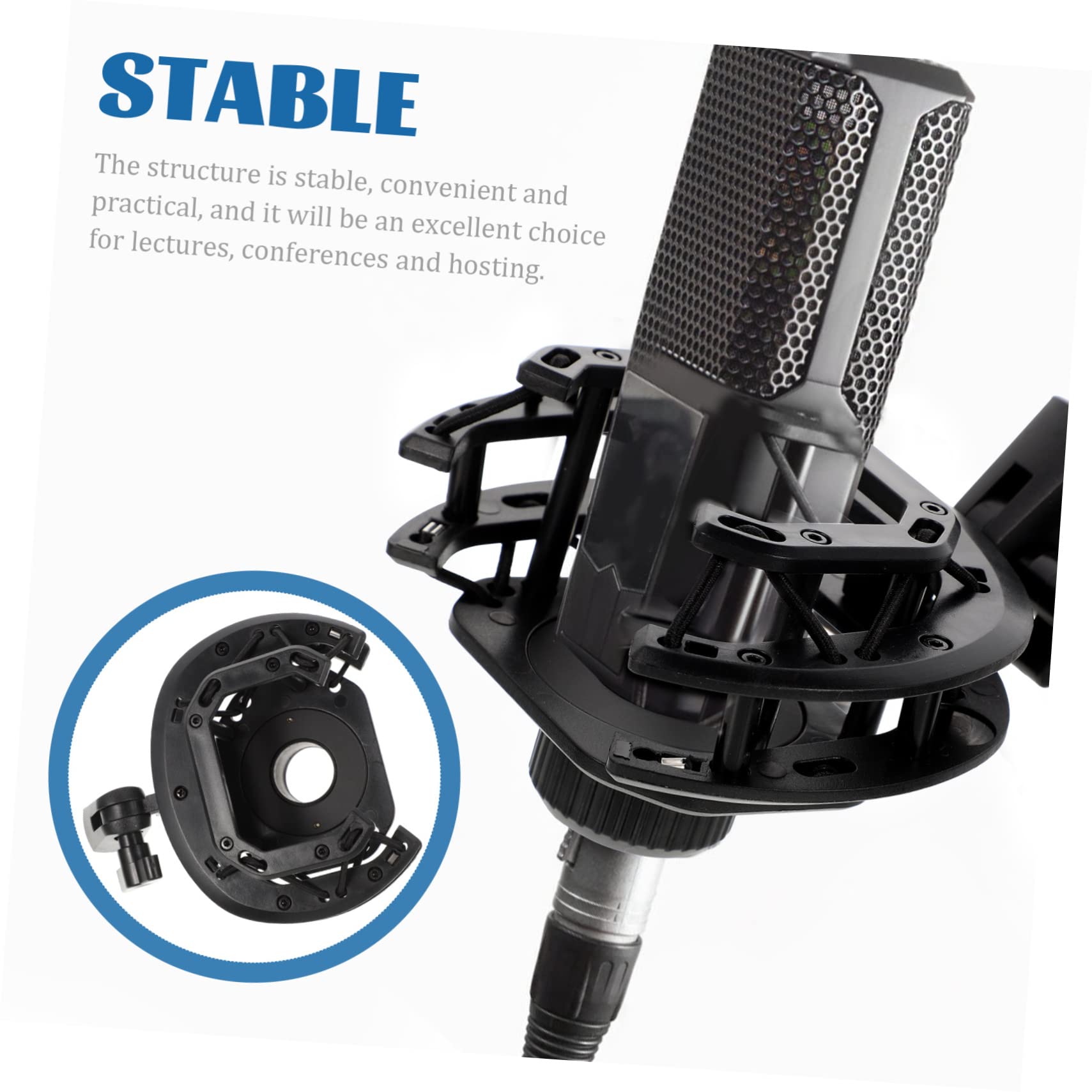 Support De Cou Réglable Pour Microphone - Stable, Portable, Pour Artistes Et Présentateurs - 3