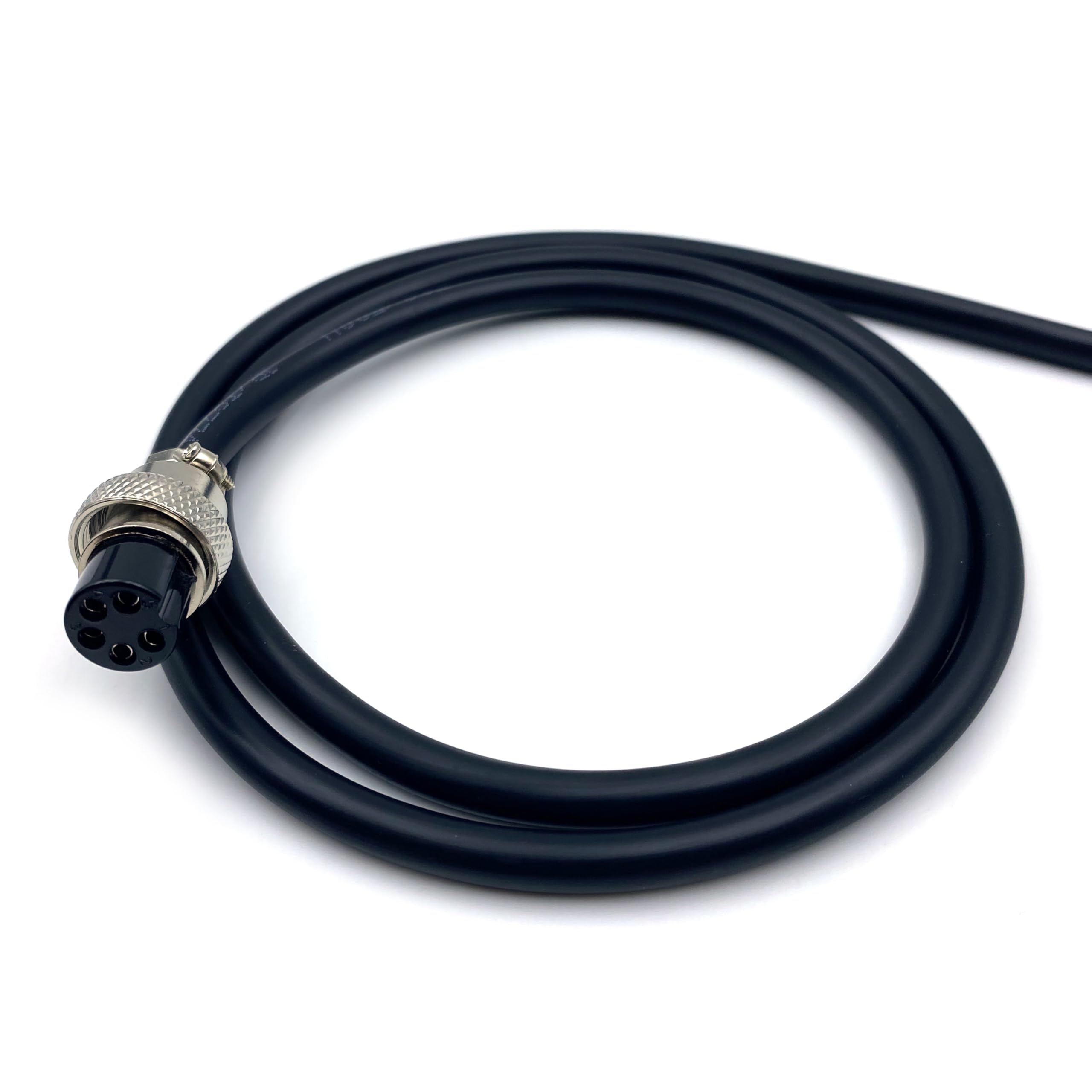 3.28 ft GX16 5 Pin Single Female Cable, GX16 5Pins Female Head Aviation Cordset Electrical Connector Panel Mount Circular Metal Adapter Cordset for