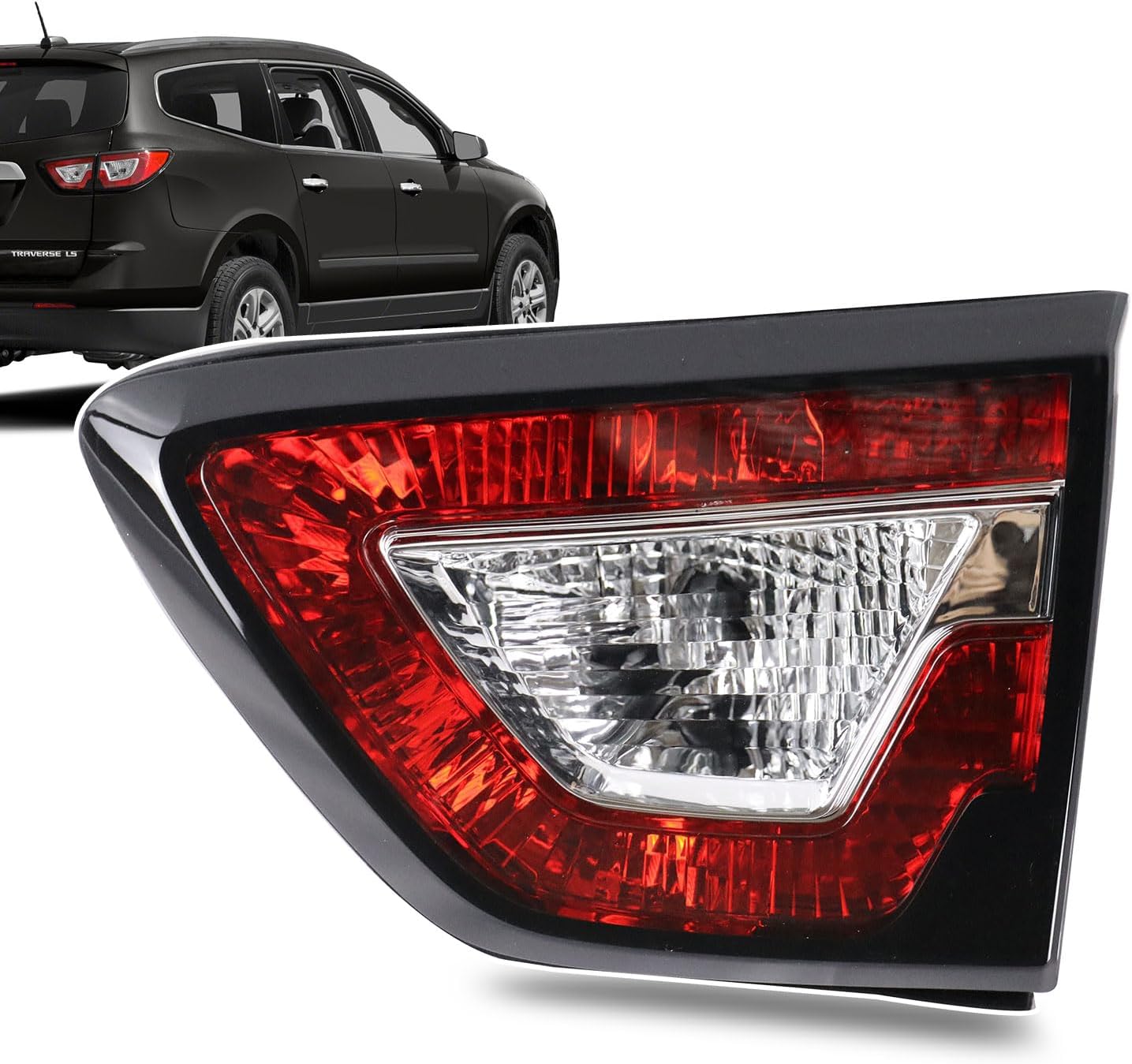 Tail Light Compatible With 2013-2017 Chevy Traverse Rear Light Taillights Replace 84266019 (Outer, Left Driver Side)