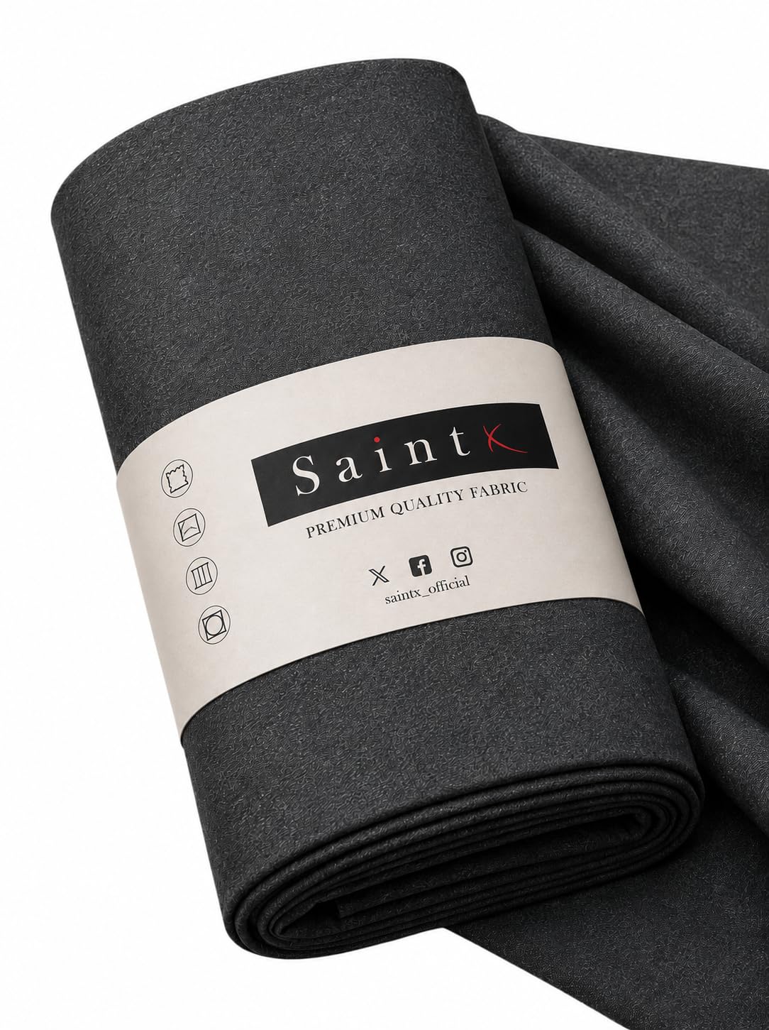 Unstitched Premium Lycra Stretch Fabric (1.3 mts) | 240 GSM Triple Blend Stretchable | Wrinkle Resistant Easy Care | All Season Casual & Formal Trouser Fabric For Men & Women (SAINTFB01)-image-4
