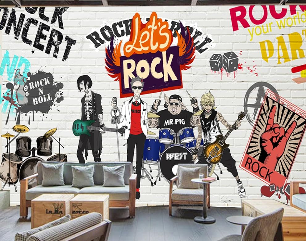 Papier peint intissé brique style européen pour créer une ambiance loft au salon
