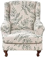 Vista 12 de KRFOONN Fundas para Silla de Ala, 2 Piezas, Fundas Elásticas de Spandex para Silla con Respaldo de Ala, Fundas Protectoras de Muebles 04