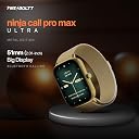 Fire-Boltt Ninja Call Pro Max Ultra Bluetooth Calling Smart Watch, 2.01" HD Display, 120+ Sports Modes, Health Suite, AI Voice Assistance, SpO2 Smartwatch for Men & Women - Gold Link gallery image