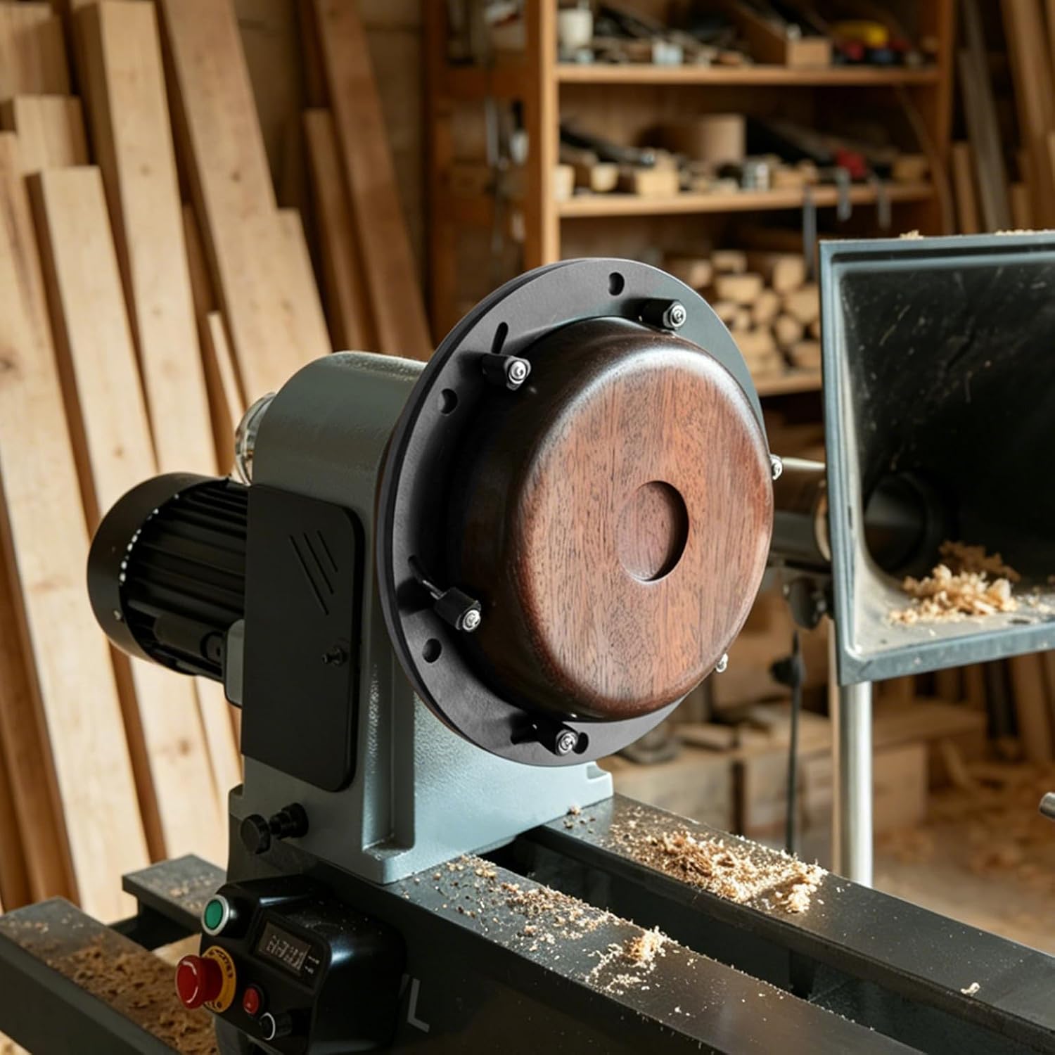 12" Self-Centering Face Plate 1"X8TPI for Gripping Rips Bowls, Platters and Hollow Turning Blanks, Woodturning Tools, Woodlathe Chuck.
