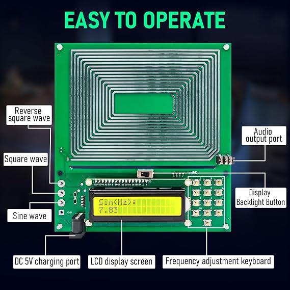 Adjustable Frequency Generator, Schumann Wave Resonance Generator, 7.83Hz Frequency Generator, Ultra-Low Frequency Generator