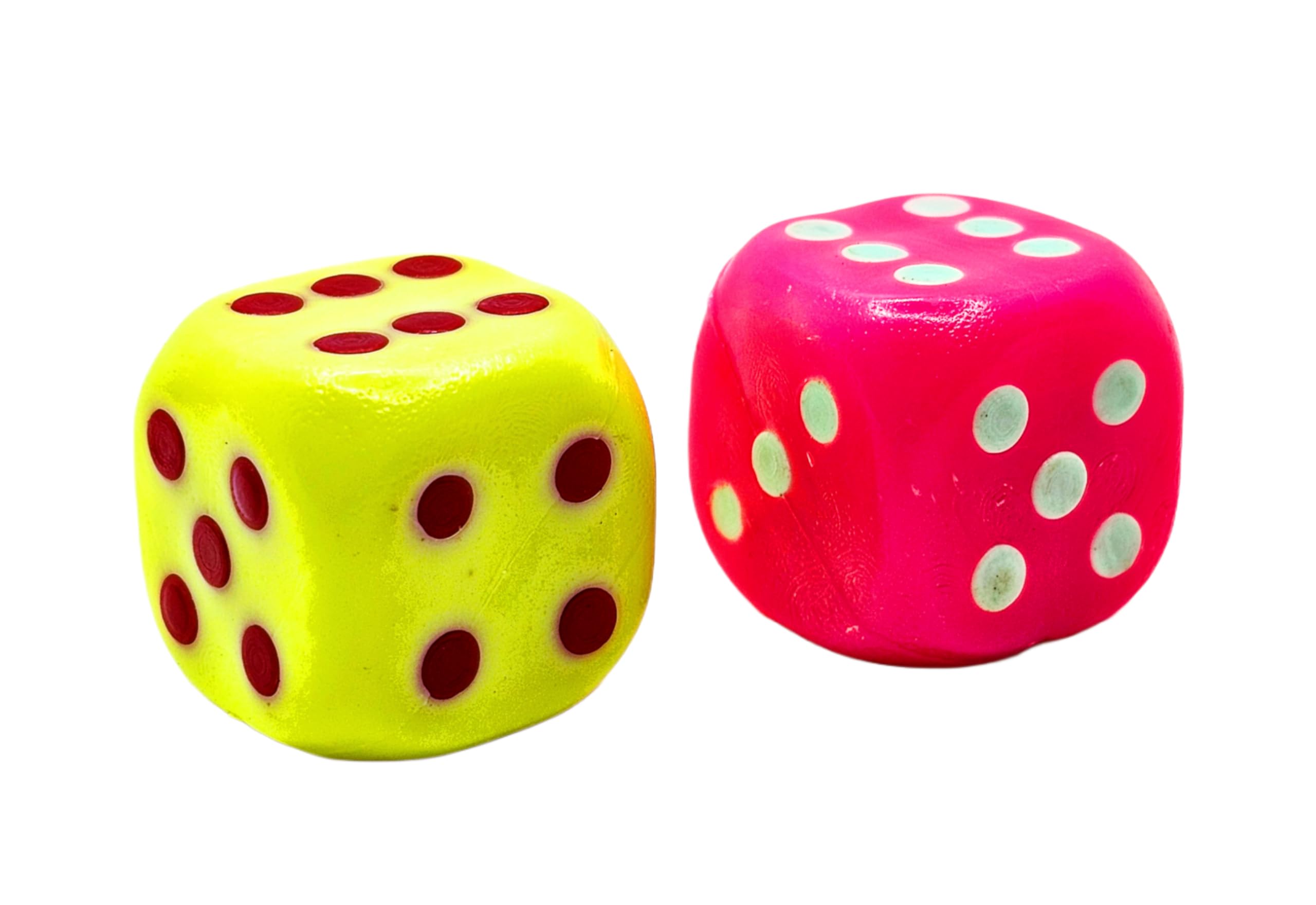 GNR Pack of 2 Pcs 25mm Very Big Size Six Sided Multi Color Dice or Die for Playing Board Games and Poker Chip Set Games | Best Birthday Return Gift (B0CJYSZVH4) Amazon Price History, Amazon Price Tracker